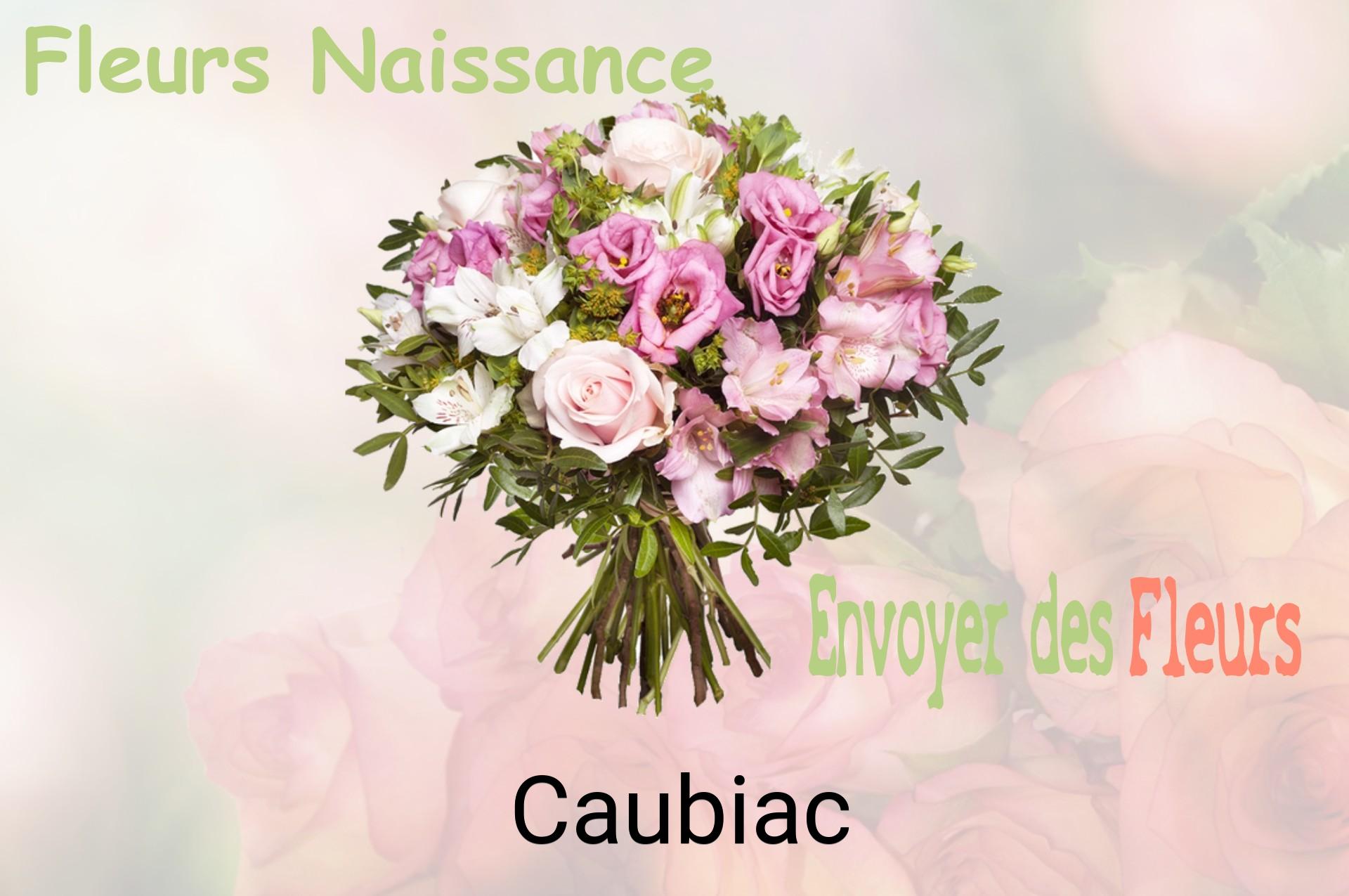 Bouquet de fleurs de naissance livré à Caubiac